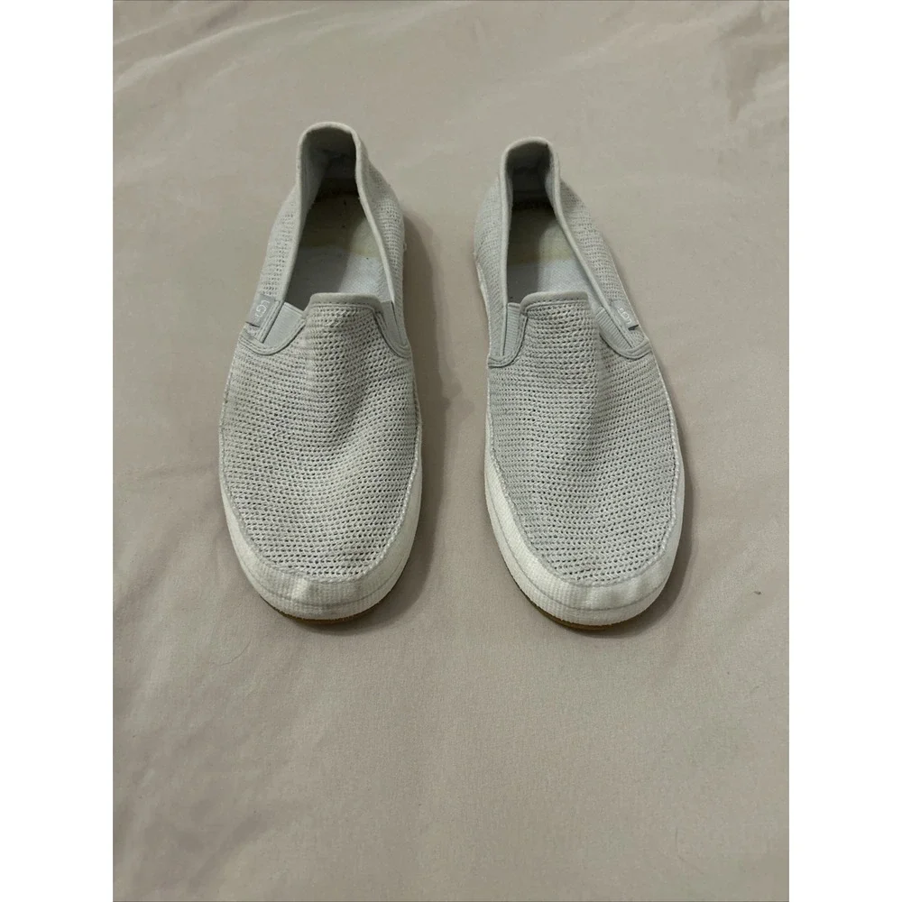 UGG Bren Women's Cotton Mesh Slip-On Sneakers US 9.5‎ Natural Athleisure Casual